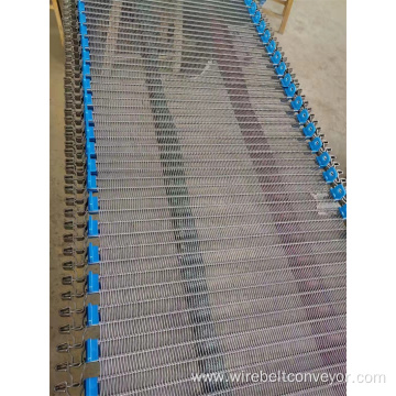 Plain mesh conveyor belt fabric